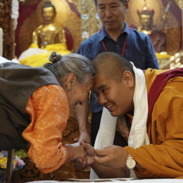 APTOPIX Teenage Buddhist Lama-Birthday