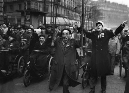 FRENCH VETERANS PROTEST