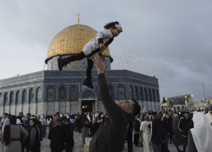APTOPIX Israel Palestinians Eid al-Fitr
