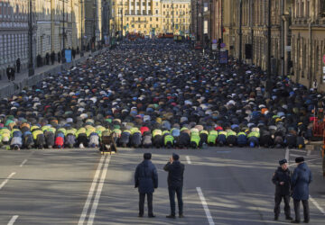 APTOPIX Russia Eid Al-Fitr