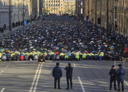 APTOPIX Russia Eid Al-Fitr