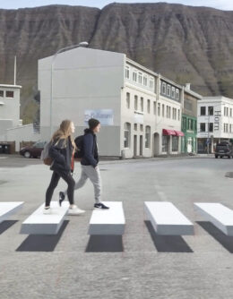 Amazing 3D Road Crossing Illusion